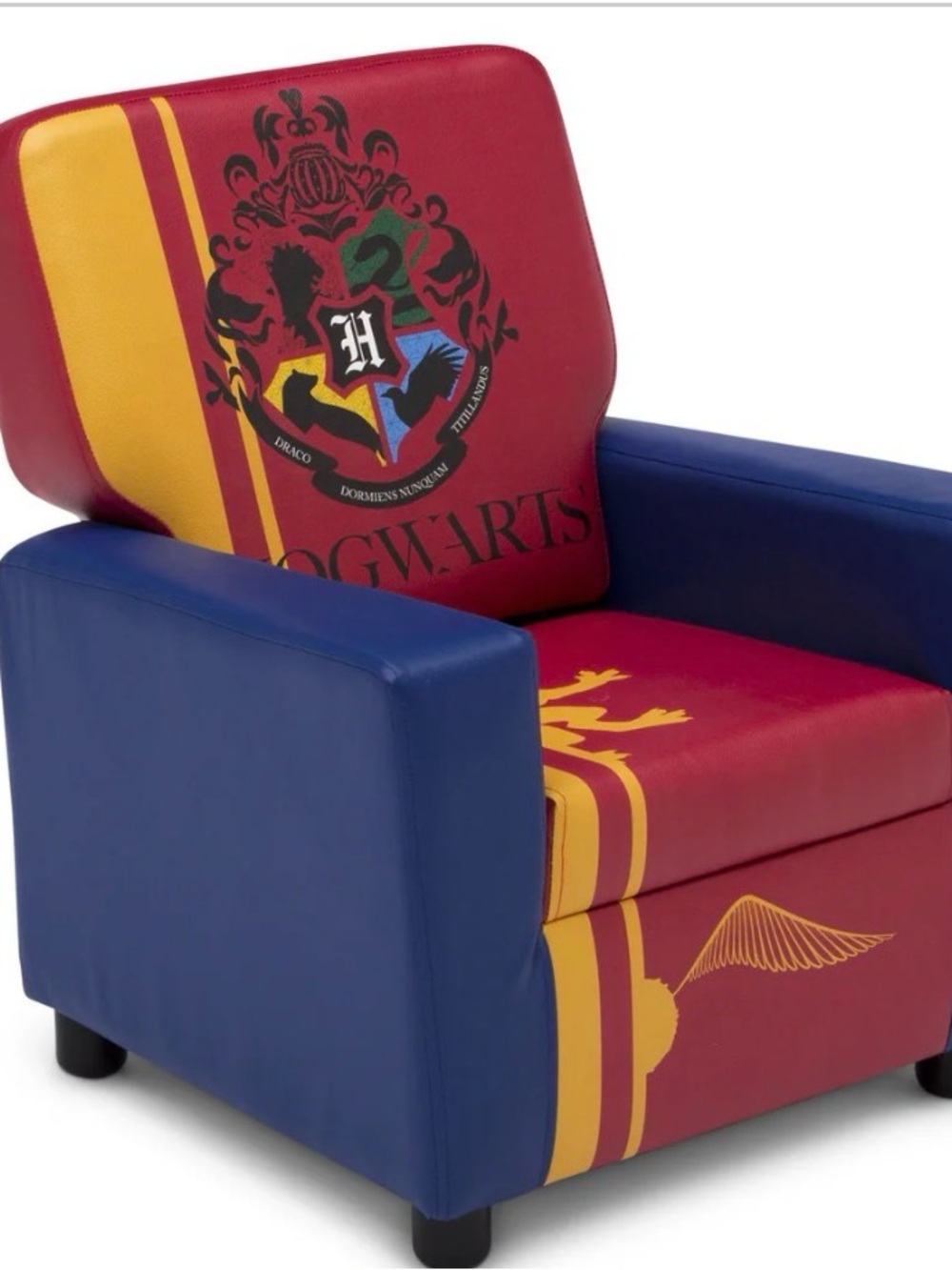 Delta Kids Hogwarts Red Yellow Blue Upholstered Armchair